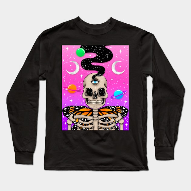 Skull fairy Long Sleeve T-Shirt by Thisuniquevibe